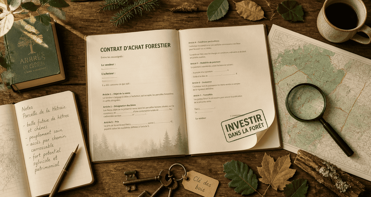 investir dans la foret bureau contrat carte