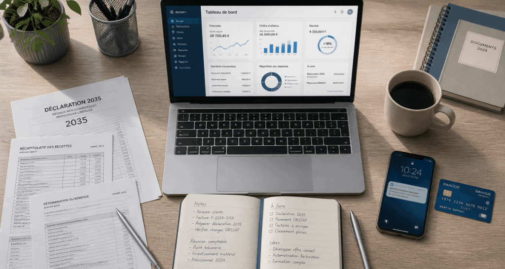 logiciel comptabilité libérale bureau déclaration 2035
