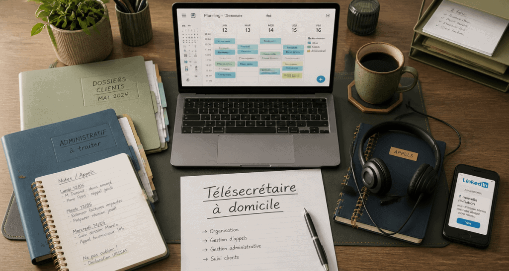 télésecrétaire à domicile offre emploi bureau