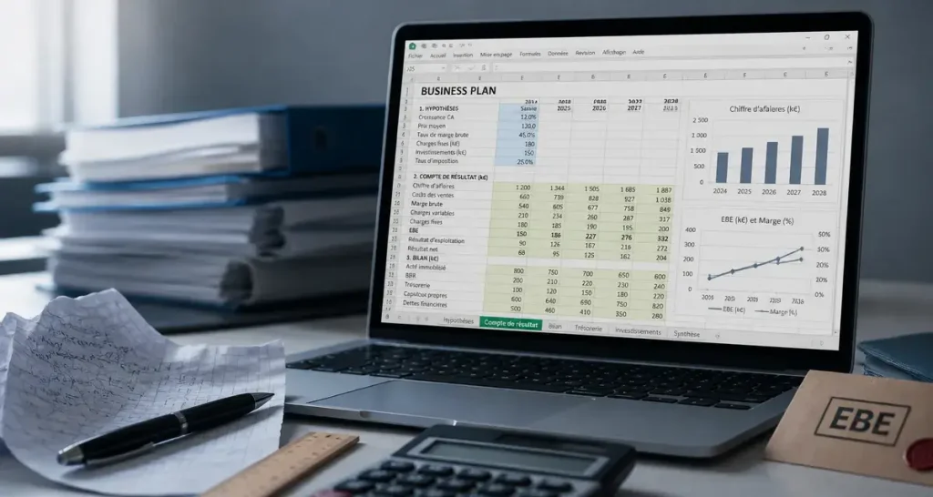 business plan excel : tableaux financiers Excel pour convaincre des partenaires