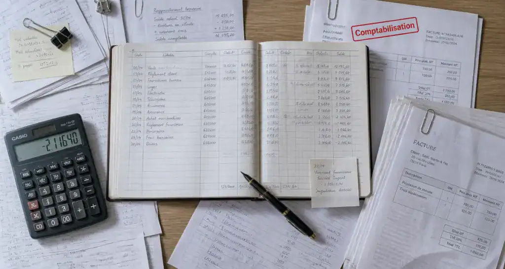 comptabilisation documents comptables sur bureau