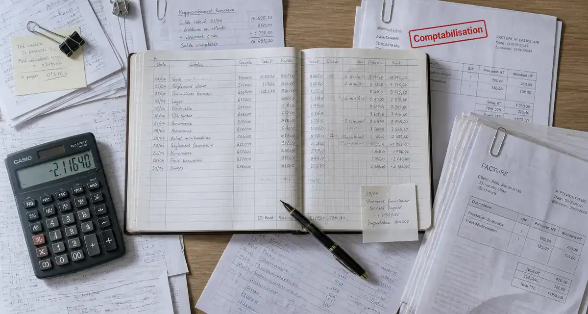comptabilisation documents comptables sur bureau