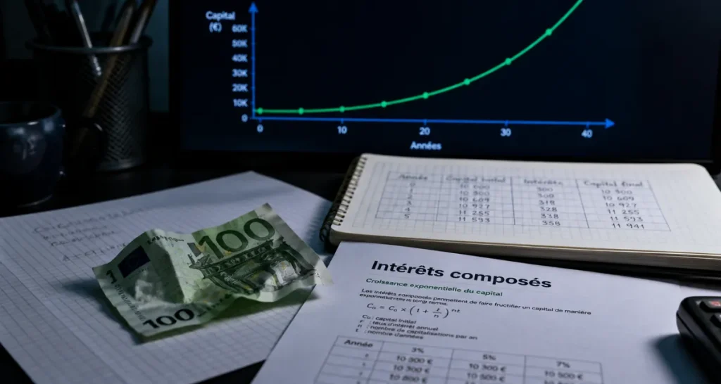 Devenir riche avec 100 euros : intérêts composés et croissance exponentielle