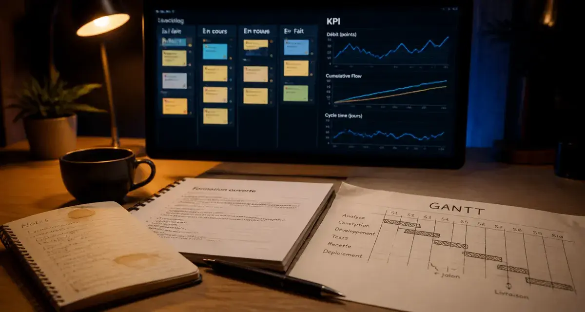 Formation gestion de projets Agile PRINCE2 PMI, Gantt et Kanban