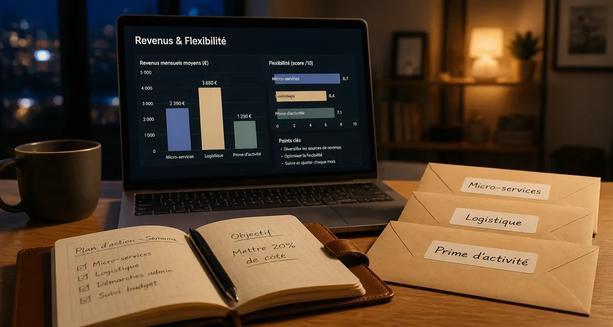 Job complément de salaire : revenus et flexibilité, bureau à domicile