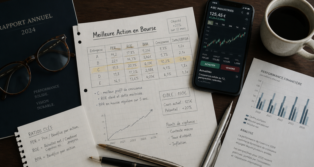 Meilleure action en bourse : 3 piliers de sélection pour bâtir un portefeuille solide