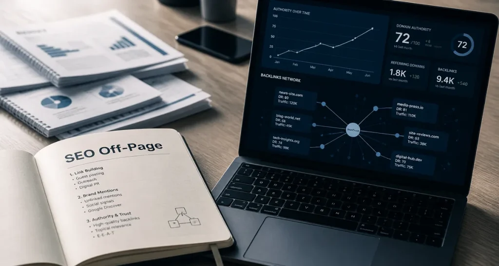 off page seo : autorité et backlinks