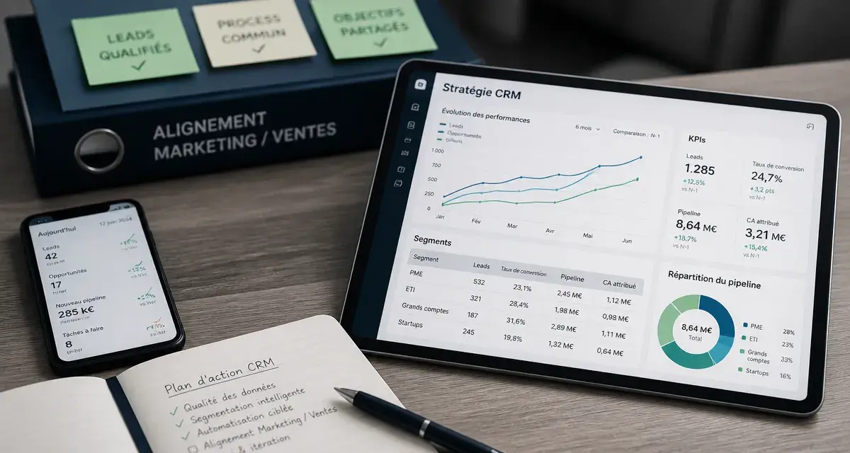 Stratégie CRM : données et KPI pour croissance durable