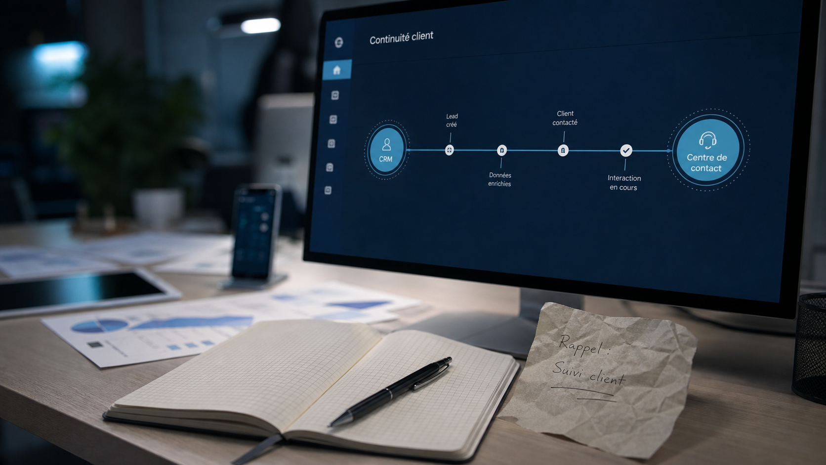 Communication omnicanale : continuité client CRM et centre de contact