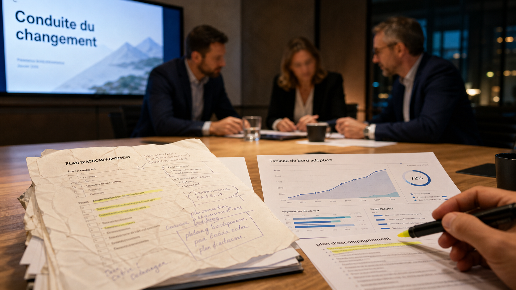 Conduite changement : rassurer et former des équipes