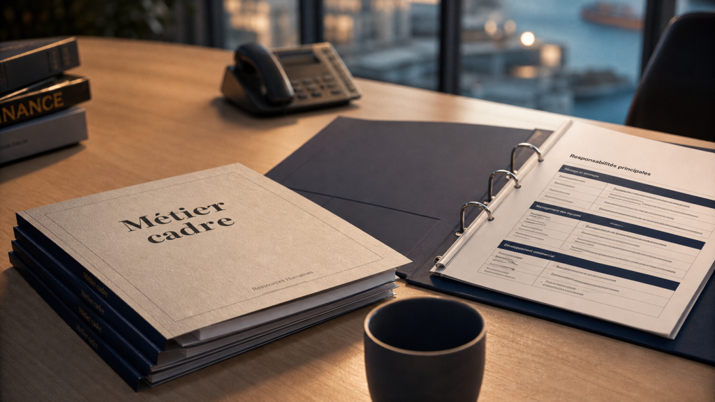 Metier cadre : dossiers et responsabilités au bureau