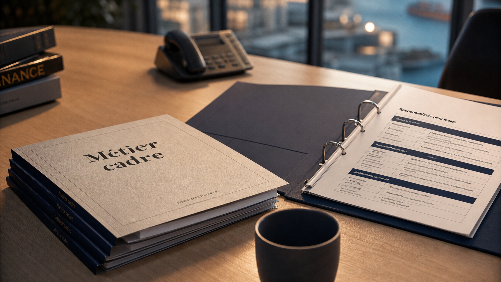 Metier cadre : dossiers et responsabilités au bureau