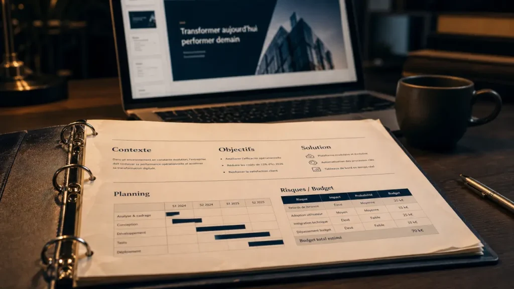 Présentation de projet : la structure en 7 temps pour convaincre un jury, une direction ou un client