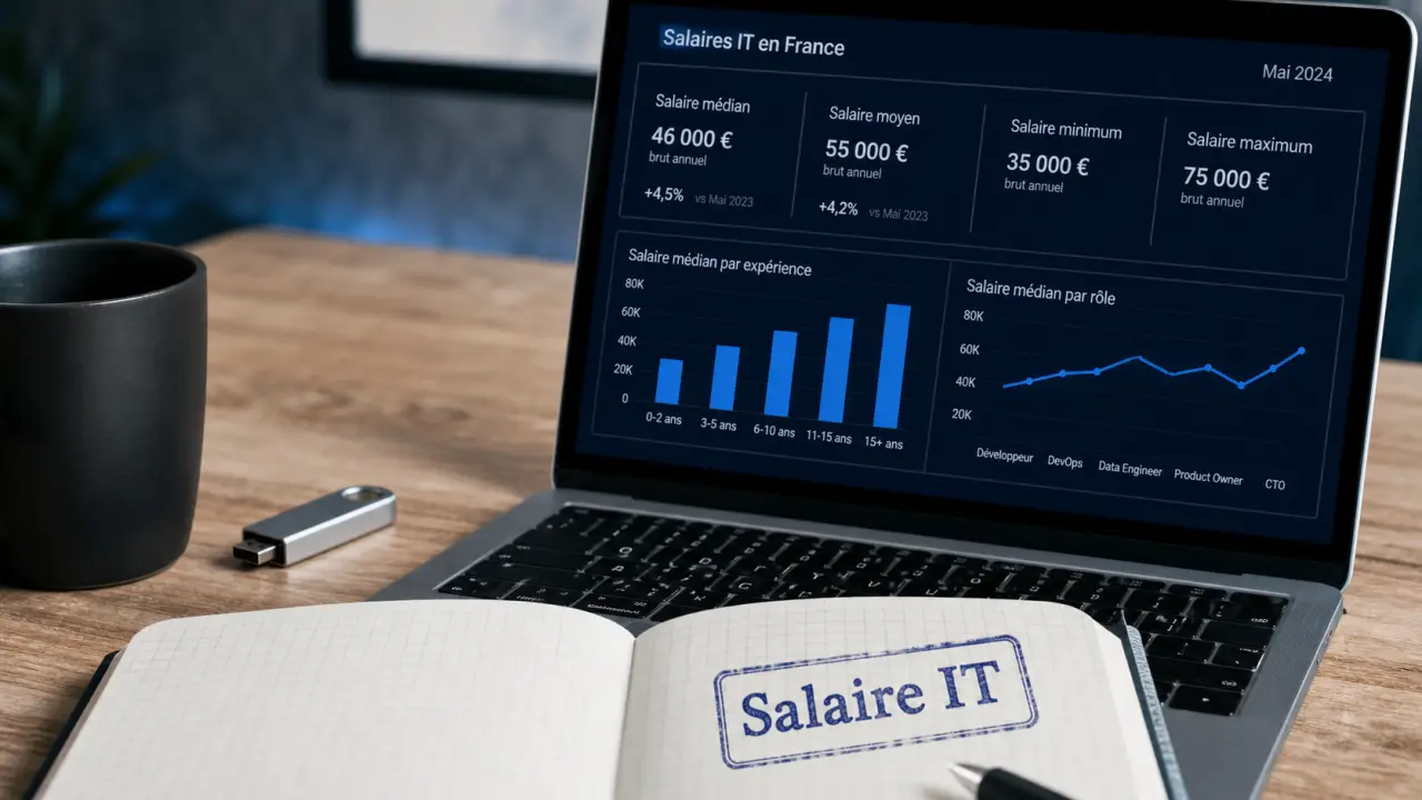 Salaire en informatique : cloud, data et cybersécurité 2025 (tableau de bord)