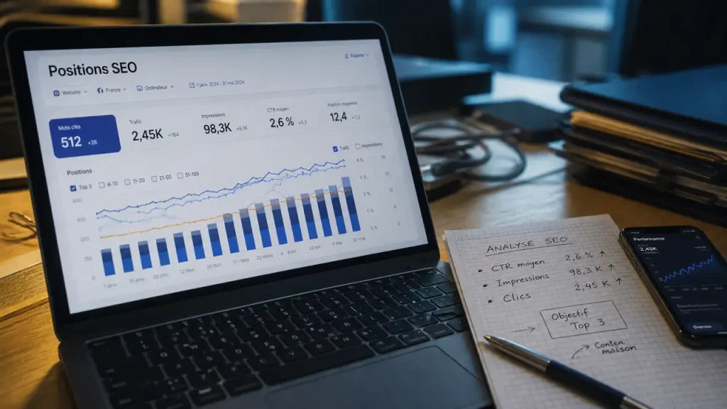 Positions SEO en hausse ou en baisse : outils, métriques et erreurs à éviter