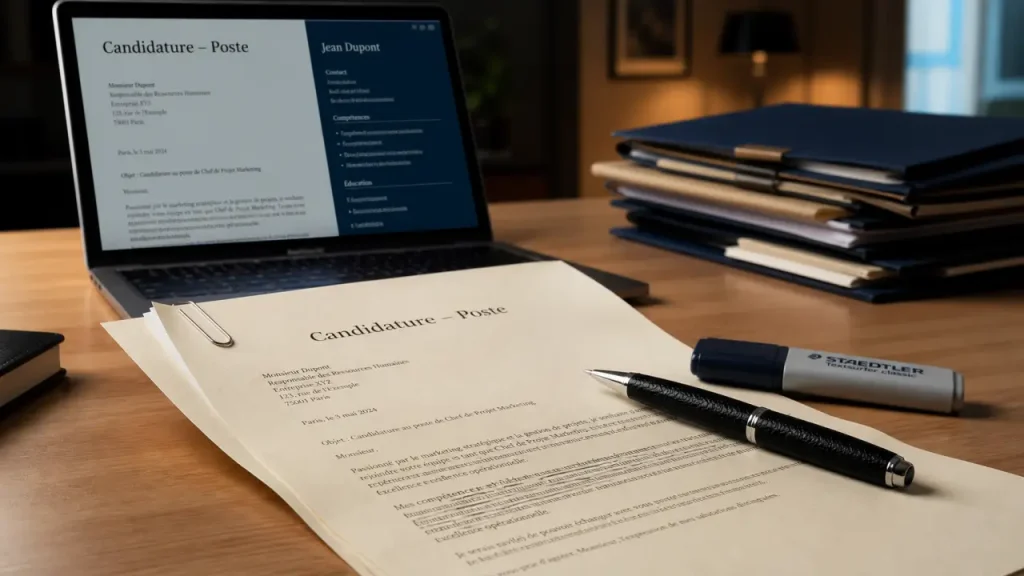 Lettre de motivation simple à remplir : modèle, structure et personnalisations utiles
