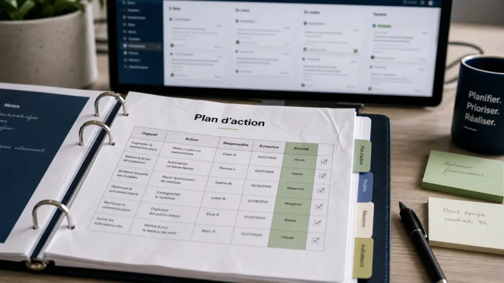 7 étapes pour construire un plan d’action solide, avec exemple et erreurs à éviter