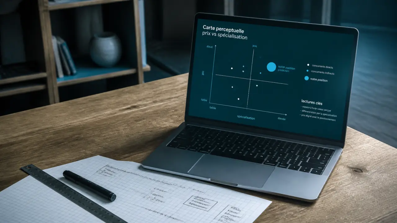 positionnement d une entreprise : carte perceptuelle prix et spécialisation