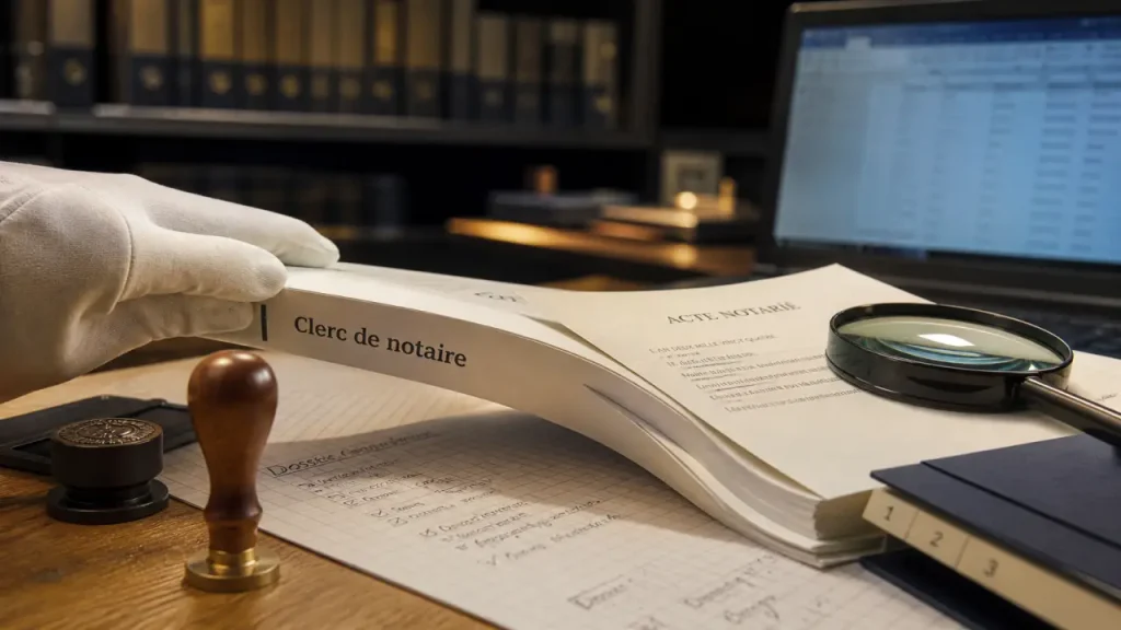 Reconversion clerc de notaire : 1 an d’alternance, les formations à viser et les erreurs à éviter