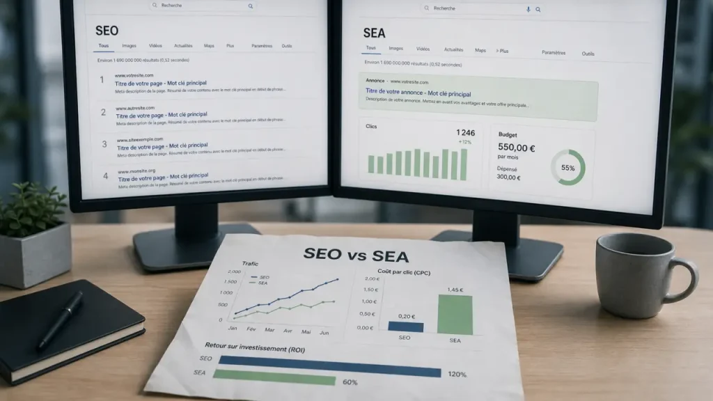 SEO ou SEA : visibilité durable ou résultats immédiats ?