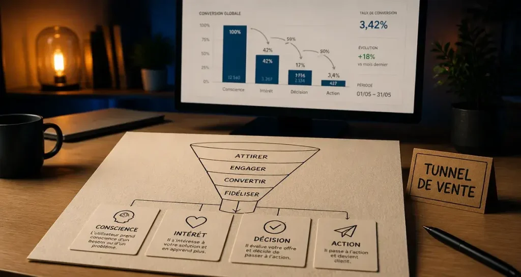 Tunnel de vente : optimiser le parcours client pour convertir sans forcer