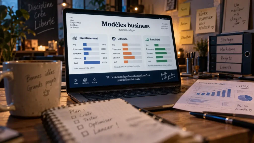 Business en ligne : 5 modèles rentables pour se lancer sans stock ni gros budget