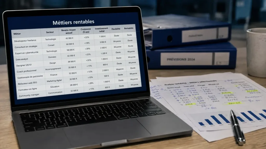 Métier à son compte qui paie bien : consultant, cybersécurité, data et les statuts à choisir
