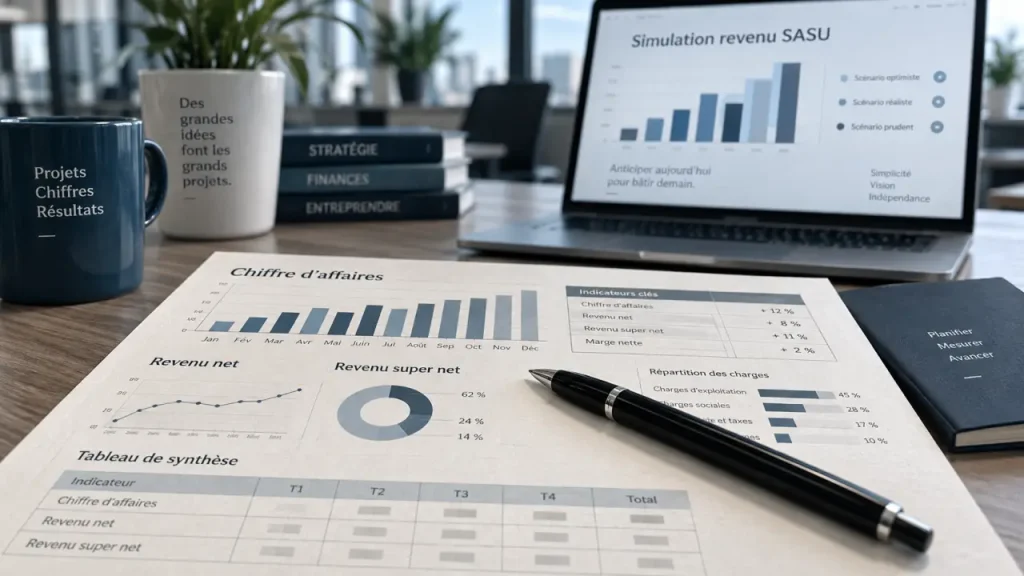 Simulation de revenu SASU : le choix entre salaire et dividendes change le net réellement perçu