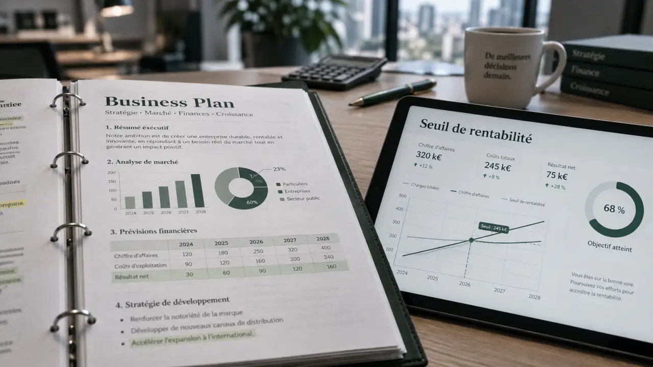 Comment faire un business plan : seuil de rentabilité et trésorerie