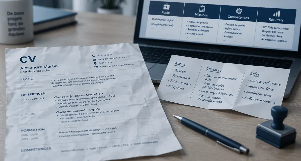 Expérience professionnelle : preuves concrètes sur CV et missions