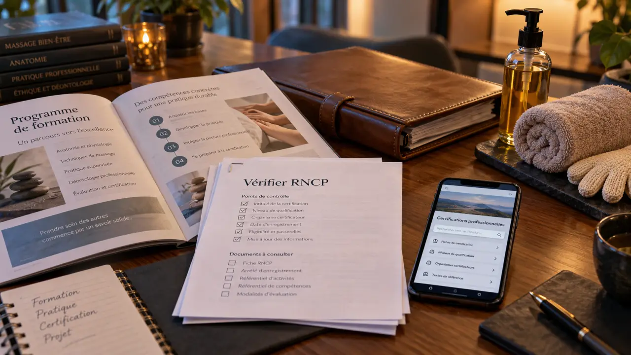 Formation dans le bien être : RNCP et programme de formation, pratiques et reconnaissance